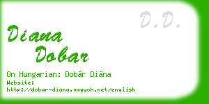 diana dobar business card
