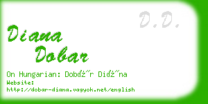 diana dobar business card